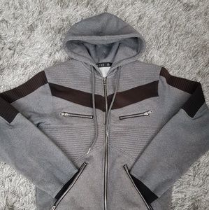 men biker charcol jacket brand new 2019